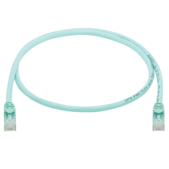 Tripp Lite N261-003-AQ Cat6a 10G Certified Snagless UTP Ethernet Cable (RJ45 M/M), Aqua, 3 ft. (0.91 m) N261-003-AQ 037332187741