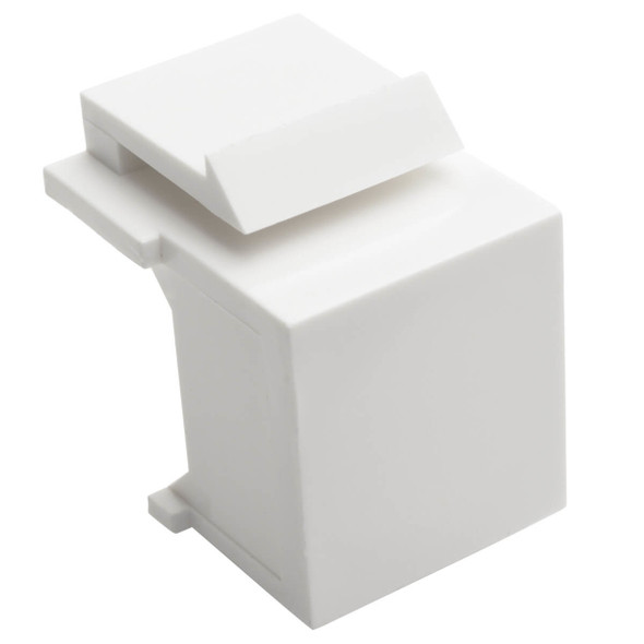 Tripp Lite N040-010-WH Snap-In Blank Keystone Jack Insert, White, 10 Pack, TAA N040-010-WH 037332191953