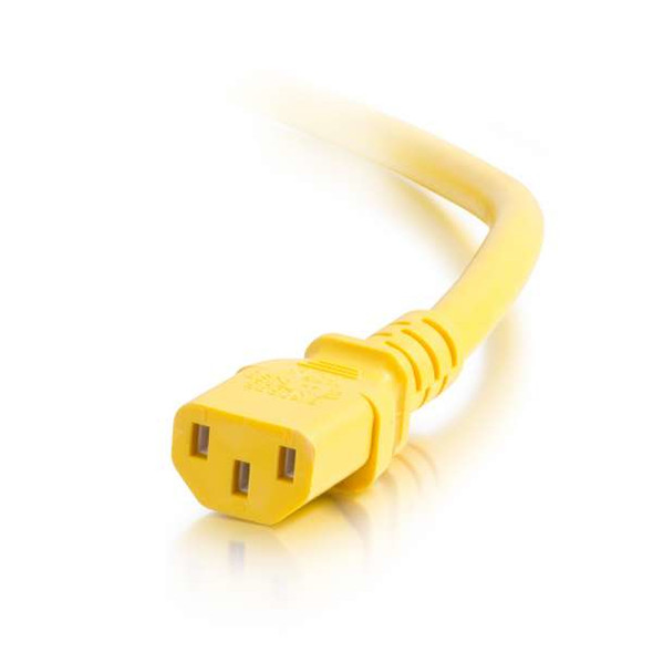 C2G 17478 power cable Yellow 0.3 m C14 coupler C13 coupler 17478 757120174783