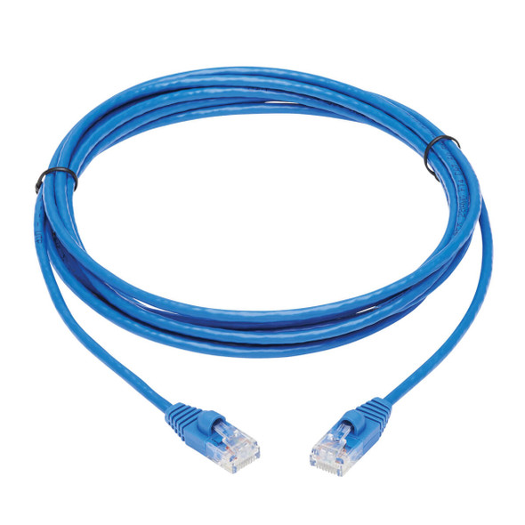 Tripp Lite N261-S10-BL Cat6a 10G Snagless Molded Slim UTP Ethernet Cable (RJ45 M/M), Blue, 10 ft. (3.05 m) N261-S10-BL 037332251756