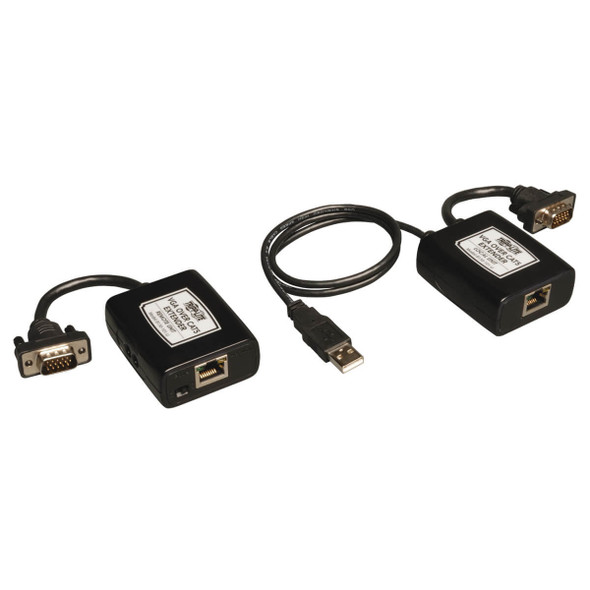 Tripp Lite B130-101-U VGA over Cat5/6 Extender Kit, Transmitter/Receiver for Video, USB Powered, Up to 500 ft. (152 m), TAA B130-101-U 037332166593