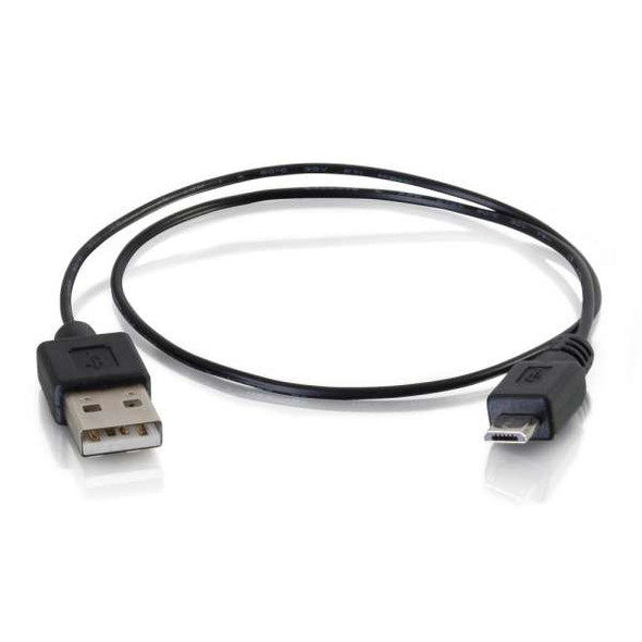 C2G 27053 USB cable 0.45 m USB 2.0 USB A Micro-USB B Black 27053 757120270539