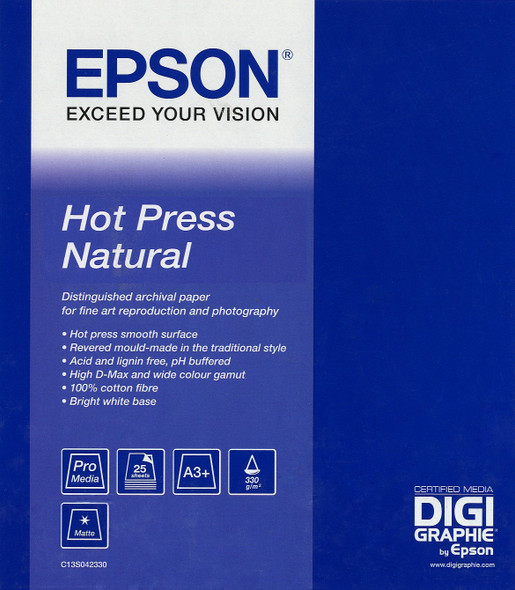 Epson Hot Press Natural 17"x 15m S042323 010343871182