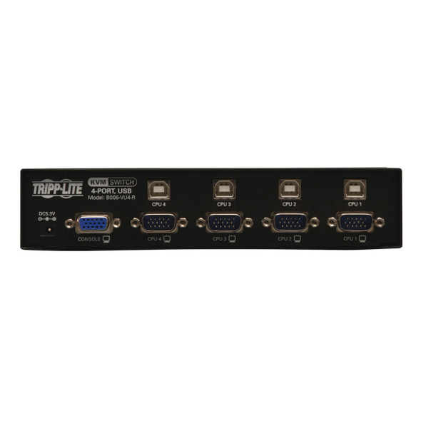 Tripp Lite 4-Port Desktop KVM Switch (USB) B006-VU4-R 037332152947