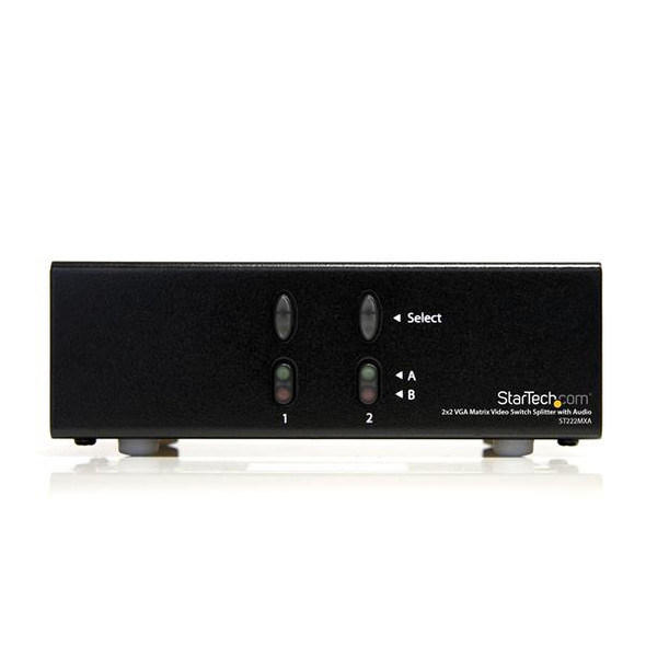 StarTech.com 2x2 VGA Matrix Video Switch Splitter with Audio ST222MXA 065030841825