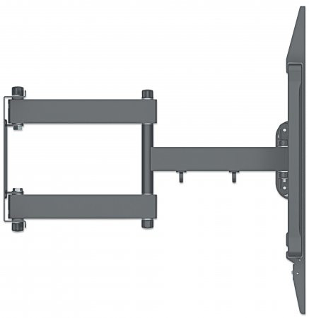 Manhattan TV & Monitor Mount, Wall, Full Motion, 1 screen, Screen Sizes: 60-100", Black, VESA 200x200 to 900x600mm, Max 80kg, LFD, Tilt & Swivel with 3 Pivots, Lifetime Warranty 461221 766623461221