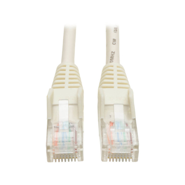 Tripp Lite N001-003-WH Cat5e 350 MHz Snagless Molded (UTP) Ethernet Cable (RJ45 M/M) - White, 3 ft. (0.91 m) N001-003-WH 037332172471