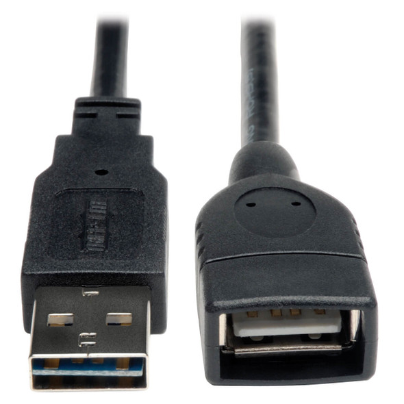 Tripp Lite UR024-06N Universal Reversible USB 2.0 Extension Cable (Reversible A to A), 6-in. (15.24 cm) UR024-06N 037332182050