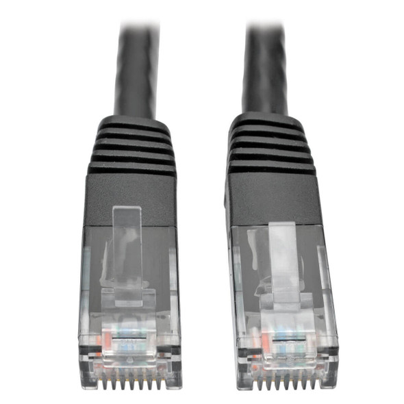Tripp Lite N200-010-BK Cat6 Gigabit Molded (UTP) Ethernet Cable (RJ45 M/M), Black, 10 ft. (3.05 m) N200-010-BK 037332194510