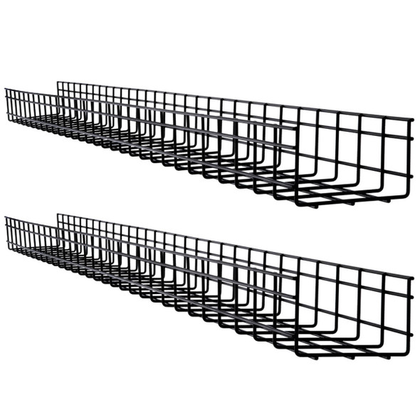 Tripp Lite SRWB6410X2STR Wire Mesh Cable Tray - 150 x 100 x 1500 mm (6 in. x 4 in. x 5 ft.), 2-Pack SRWB6410X2STR 037332261250