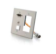 C2G 60056 cable gender changer HD15 F, 3.5mm Stereo F RapidRun 15-pin M Aluminium 60056 757120600565