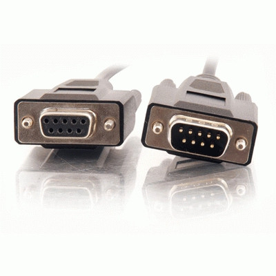 C2G 15ft DB9 M/F Extension Cable - Black serial cable 4.57 m 52032 757120520320
