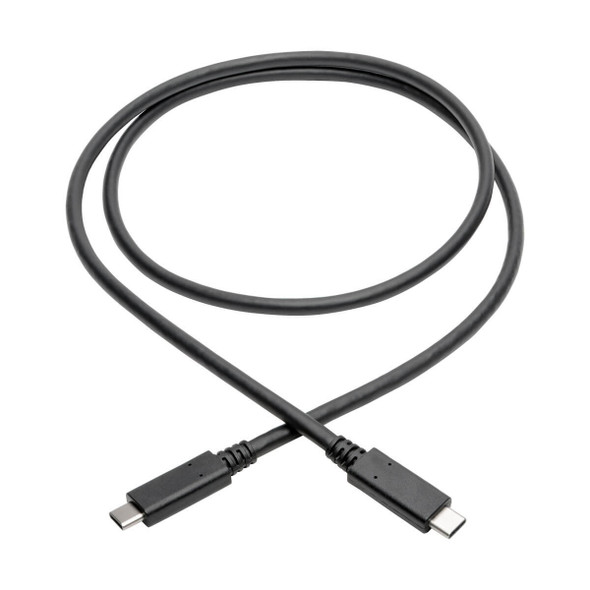 Tripp Lite U420-003-G2-5A USB-C Cable (M/M) - USB 3.1, Gen 2 (10 Gbps), 5A Rating, Thunderbolt 3 Compatible, 3 ft. (0.91 m) U420-003-G2-5A 037332202888