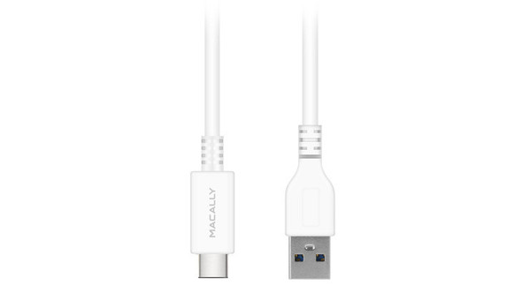 Macally USB C - USB A M/M 0.9 m USB cable USB 3.2 Gen 2 (3.1 Gen 2) White UC3UA3 701107495163