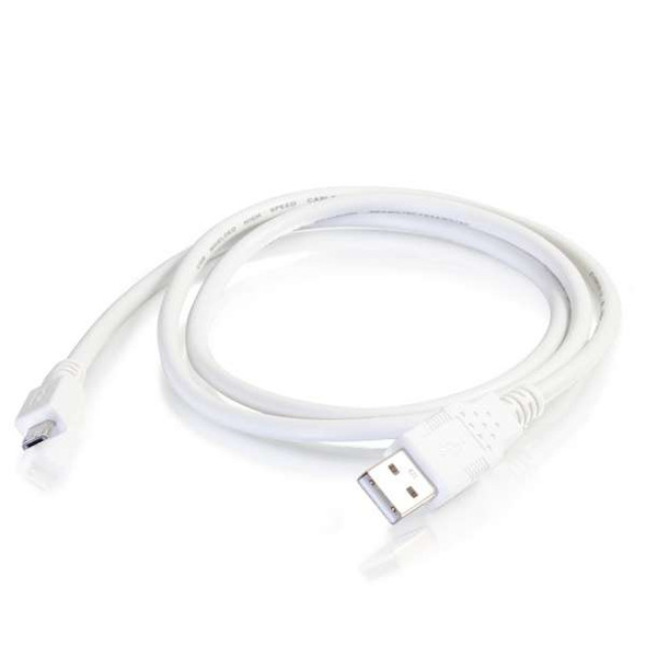 C2G 27442 USB cable 0.9 m USB 2.0 USB A Micro-USB B White 27442 757120274421