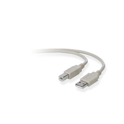 Belkin USB A/B 1.8m USB cable USB 2.0 USB B Grey F3U133B06 722868246399