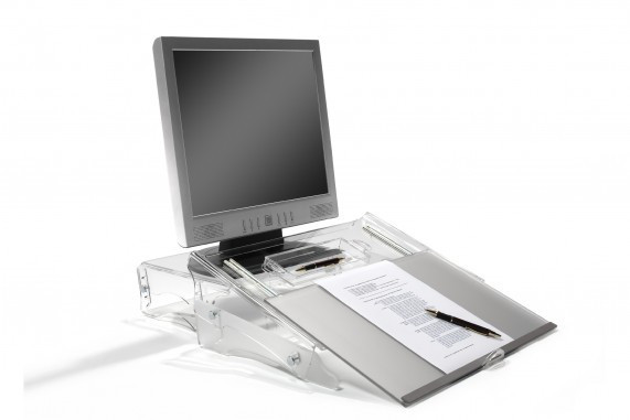 BakkerElkhuizen FlexDesk 640 document holder Transparent BNEFDESK640 8717399992060