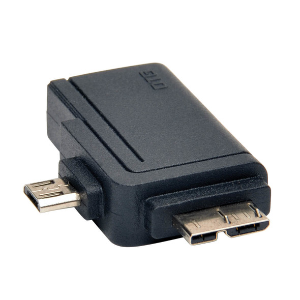 Tripp Lite 2-in-1 OTG Adapter, USB 3.0 Micro B Male and USB 2.0 Micro B Male to USB A Female U053-000-OTG 037332186904