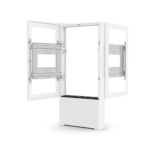 Chief Impact Floor Standing Back-to-Back Kiosk – Portrait 47” White LF47UWP-B2B 841872174839