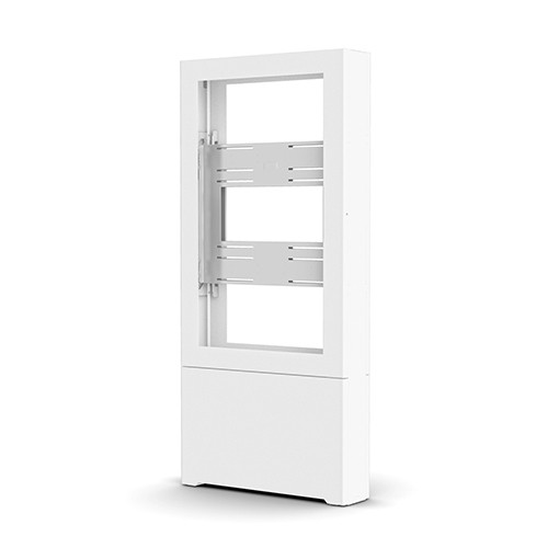 Chief Impact Floor Standing Back-to-Back Kiosk – Portrait 42” White LF42UWP-B2B 841872174716