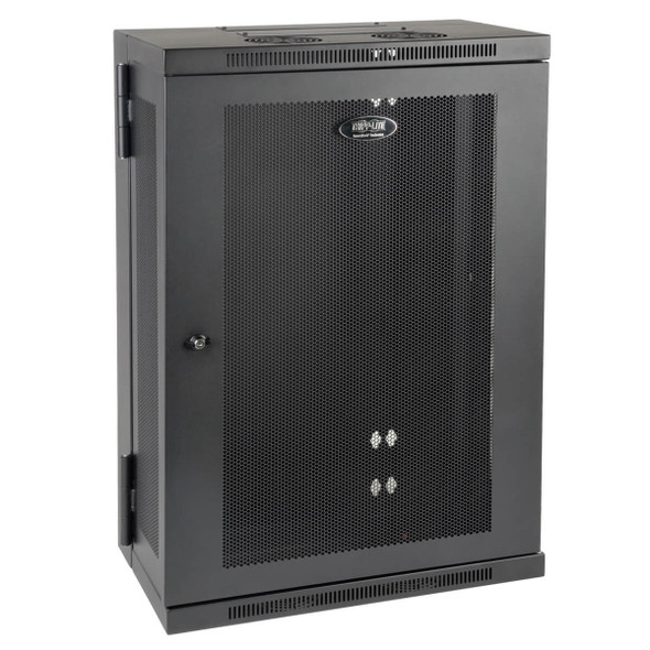 Tripp Lite SRW18US13 SmartRack 18U Low-Profile Patch-Depth Wall-Mount Half-Height Rack Enclosure, Hinged Back SRW18US13 037332177964