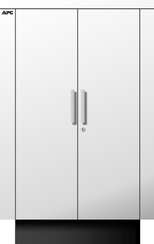 APC NetShelter CX 24U Freestanding rack White AR4024X432