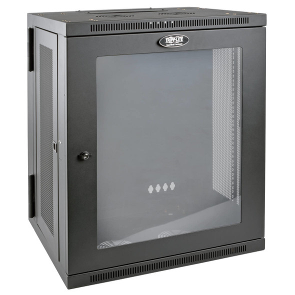 Tripp Lite SRW15USG SmartRack 15U Low-Profile Switch-Depth Wall-Mount Half-Height Rack Enclosure, Clear Acrylic Window, Hinged Back SRW15USG 037332187369