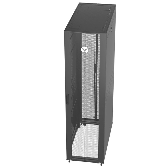 Vertiv VR3307 rack cabinet 48U Freestanding rack Black, Transparent VR3307 767041025361