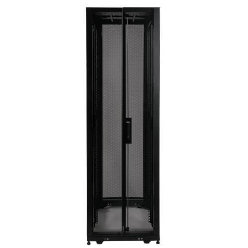 Tripp Lite SR42UBSP1 42U SmartRack Standard-Depth Rack Enclosure Cabinet with doors, side panels & shock pallet shipping SR42UBSP1 037332137401