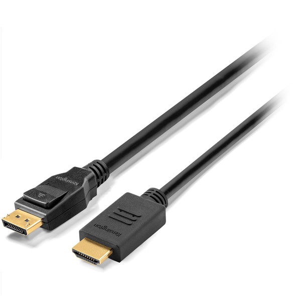 Kensington DisplayPort 1.2 (M) to HDMI (M) passive unidirectional cable, 1.8m (6ft) 33025 085896330257