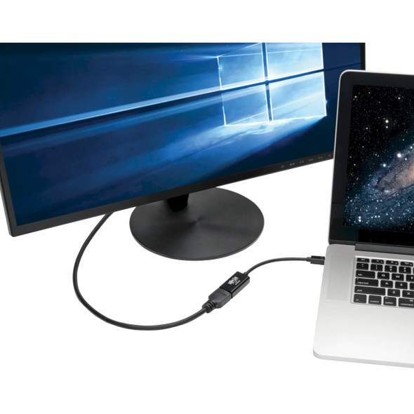 Tripp Lite P137-06N-HD4K6B Keyspan Mini DisplayPort to HDMI Active Adapter/Video Converter (M/F) - 4K 60 Hz, DP 1.2, HDCP 2.2, Black, 6 in. P137-06N-HD4K6B 037332210616