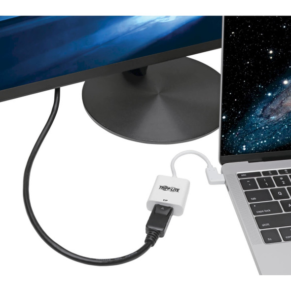 Tripp Lite U444-06N-DP-RA Right-Angle USB-C to Displayport 4K 60Hz Adapter U444-06N-DP-RA 037332214164
