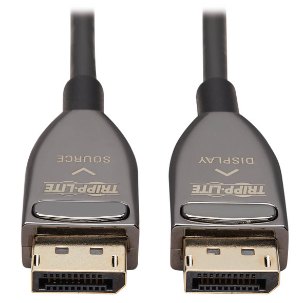 Tripp Lite P580F3-25M-8K6 DisplayPort Active Optical Cable (AOC) - UHD 8K 60 Hz, HDR, CL3 Rated, Black, 25 m (82 ft.) P580F3-25M-8K6 037332259912