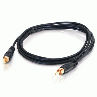 C2G 25ft Value Series Mono RCA Type audio cable 7.5 m Black 25483 757120254836