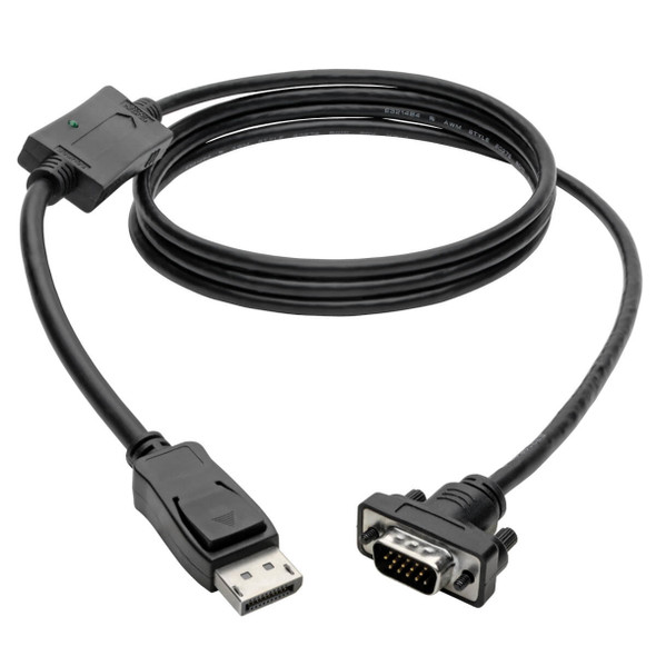 Tripp Lite P581-003-VGA DisplayPort to VGA Active Adapter Cable (DP with Latches to HD15 M/M), 3 ft. (0.9 m) P581-003-VGA 037332186201