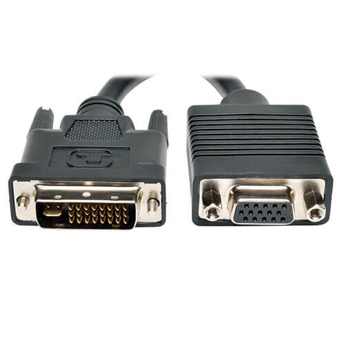 Tripp Lite P120-08N DVI to VGA Adapter Cable (DVI-I Dual-Link to HD15 M/F), 8 in. (20.3 cm) P120-08N 037332182517