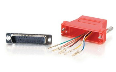C2G RJ45/DB25M Red 02939 757120029397