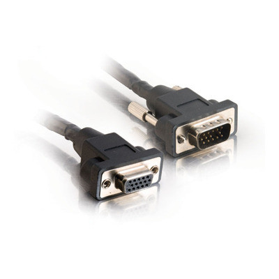 C2G 6in Panel Mount HD15 M/F SXGA Monitor Extension Cable VGA cable 0.15 m VGA (D-Sub) Black 52092 757120520924