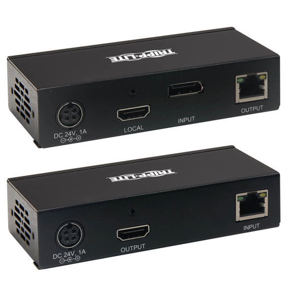 Tripp Lite B127A-1A1-BDBH DisplayPort to HDMI over Cat6 Extender Kit, KVM Support, 4K 60Hz, 4:4:4, USB, PoC, HDCP 2.2, 230 ft., TAA B127A-1A1-BDBH 037332258656