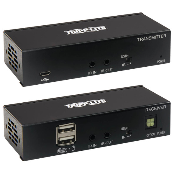 Tripp Lite B127A-1A1-BCBH USB-C to HDMI over Cat6 Extender Kit, KVM Support, 4K 60Hz, 4:4:4, USB, PoC, HDCP 2.2, up to 230 ft., TAA B127A-1A1-BCBH 037332258663
