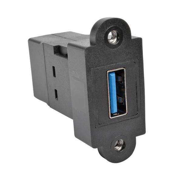 Tripp Lite U325-000-KP-BK USB 3.0 All-in-One Keystone/Panel Mount Coupler (F/F), Black U325-000-KP-BK 037332195630