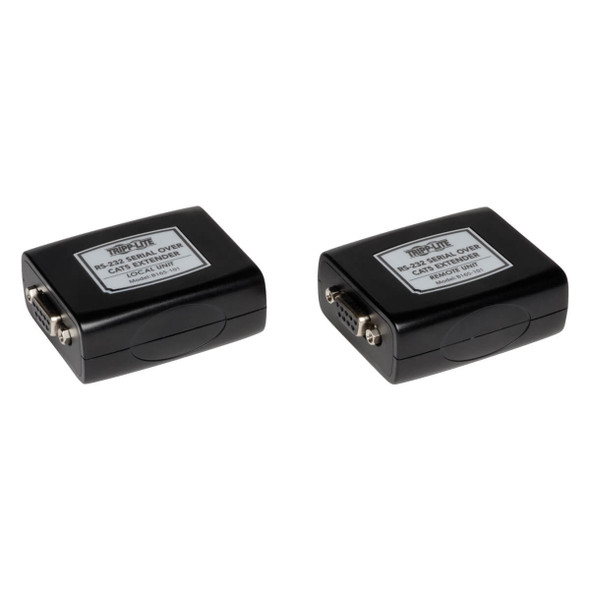 Tripp Lite Serial over Cat5 / Cat6 RS232 Extender, Transmitter and Receiver, Up to 3280-ft. (1,000m). B165-101 037332155474