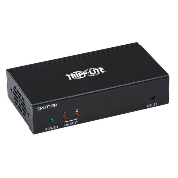 Tripp Lite B127P-002-H 2-Port HDMI over Cat6 Splitter/Extender, 4K 60 Hz, HDR, PoC, Multi-Resolution Support, 125 ft., TAA B127P-002-H 037332239181