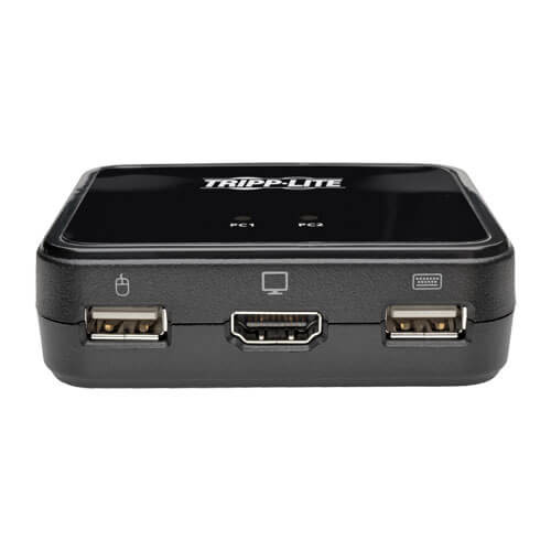 Tripp Lite 2-Port USB/HD Cable KVM Switch with Audio/Video, Cables and USB Peripheral Sharing 40807