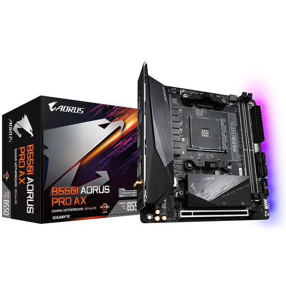 Gigabyte B550I AORUS PRO AX AMD B550 Socket AM4 mini ITX B550I AORUS PRO AX 889523022986