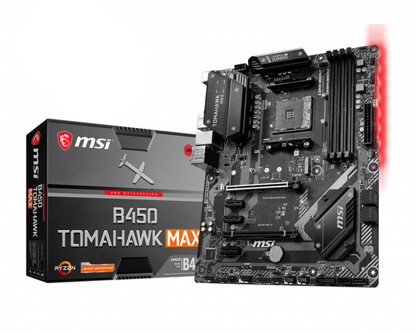 MSI B450 TOMAHAWK MAX motherboard AMD B450 Socket AM4 ATX B450TOMMAXII 824142191699