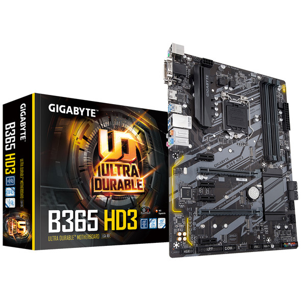 Gigabyte B365 HD3 motherboard Intel B365 LGA 1151 (Socket H4) ATX B365 HD3 889523019009
