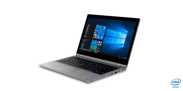 Lenovo ThinkPad L390 Yoga Hybrid (2-in-1) 33.8 cm (13.3") Touchscreen Full HD Intel Core i5 8 GB DDR4-SDRAM 256 GB SSD Wi-Fi 5 (802.11ac) Windows 10 Pro Silver 20NT0004US 193268385757