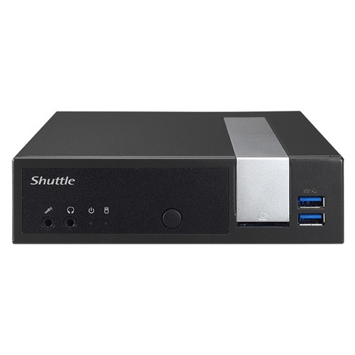 Shuttle XPC slim DX30 J3355 mini PC Intel Celeron 4 GB DDR3L-SDRAM 64 GB SSD Windows 10 Home Black DX3000-Q26051