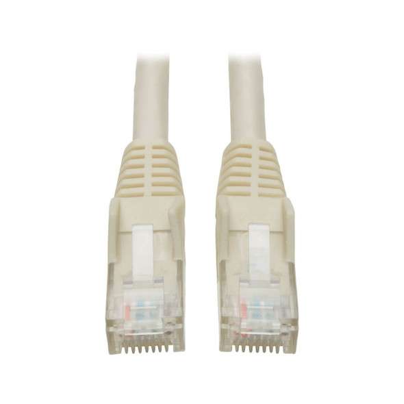 Tripp Lite N201-015-WH Cat6 Gigabit Snagless Molded (UTP) Ethernet Cable (RJ45 M/M), White, 15 ft. (4.57 m) N201-015-WH 037332173003